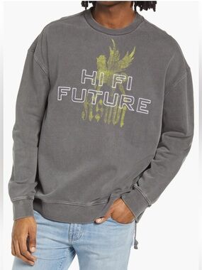 Ksubi High Horse Biggie Embroidered Cotton Graphic Sweatshirt L